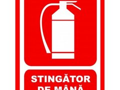 Placuta pentru stingator de mana