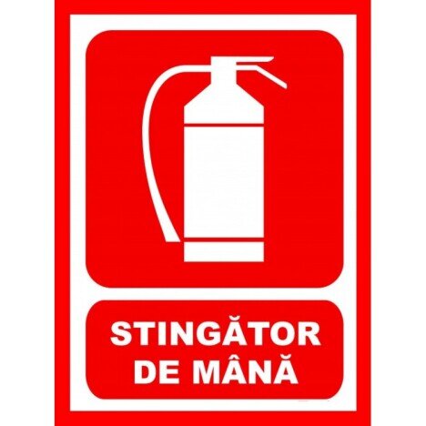 Placuta pentru stingator de mana